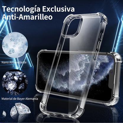 Tentoki Crystal Clear Protection Kit for iPhone 11 Pro Max - Case + 2 HD Glass