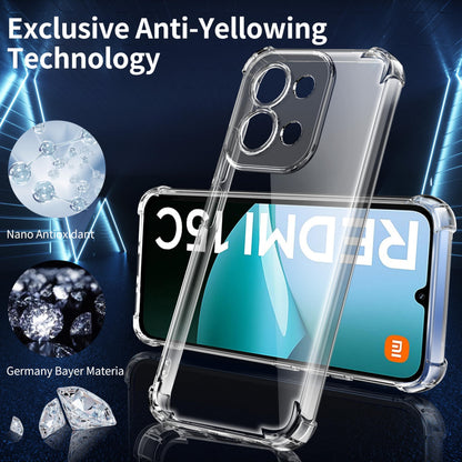 Tentoki Crystal Clear Case for Xiaomi Redmi 15c 4G +欧版 173mm