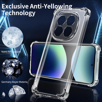 Tentoki Crystal Clear Case for Xiaomi Redmi Note 14 Pro Plus 5G