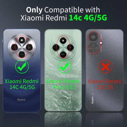 Tentoki Crystal Clear Case for Xiaomi Redmi 14c 4G / 5G