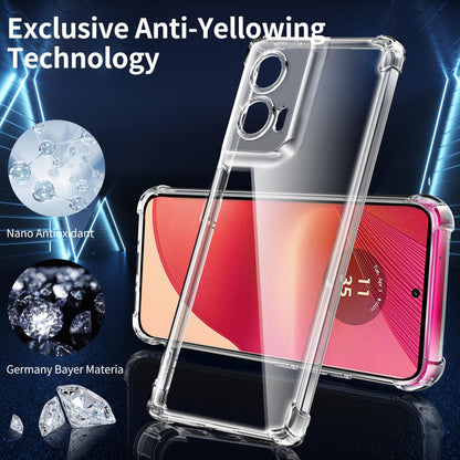 Tentoki Crystal Clear Case for Motorola Edge 50 Fusion