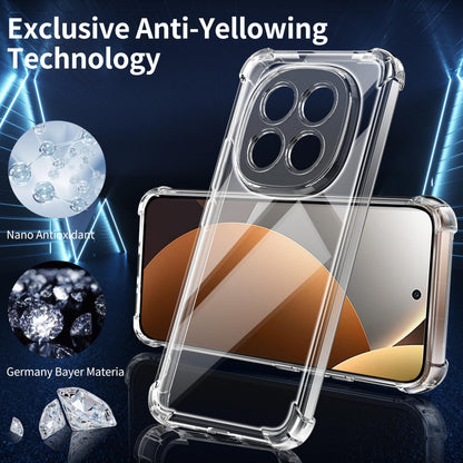 Tentoki Crystal Clear Case for Xiaomi Redmi Note 15 Pro Plus 5G