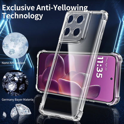 Tentoki Crystal Clear Case for Motorola Edge 60 Pro