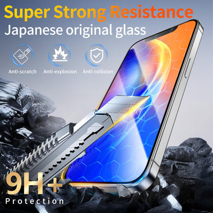 Tentoki Flash Fit Pro HD Clear Glass for iPhone 13 / 13 Pro / 14 / 16e - 2 Pack