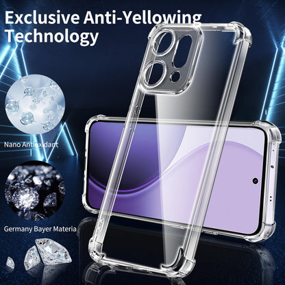 Tentoki Crystal Clear Case for Oppo Reno 14 Pro