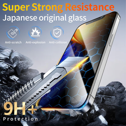 Tentoki Flash Fit Pro Privacy Glass for iPhone 13 Pro Max / iPhone 14 Plus - 2 Pack
