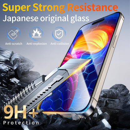Tentoki Flash Fit Pro HD Clear Glass for iPhone 15 Plus / 16 Plus - 2 Pack