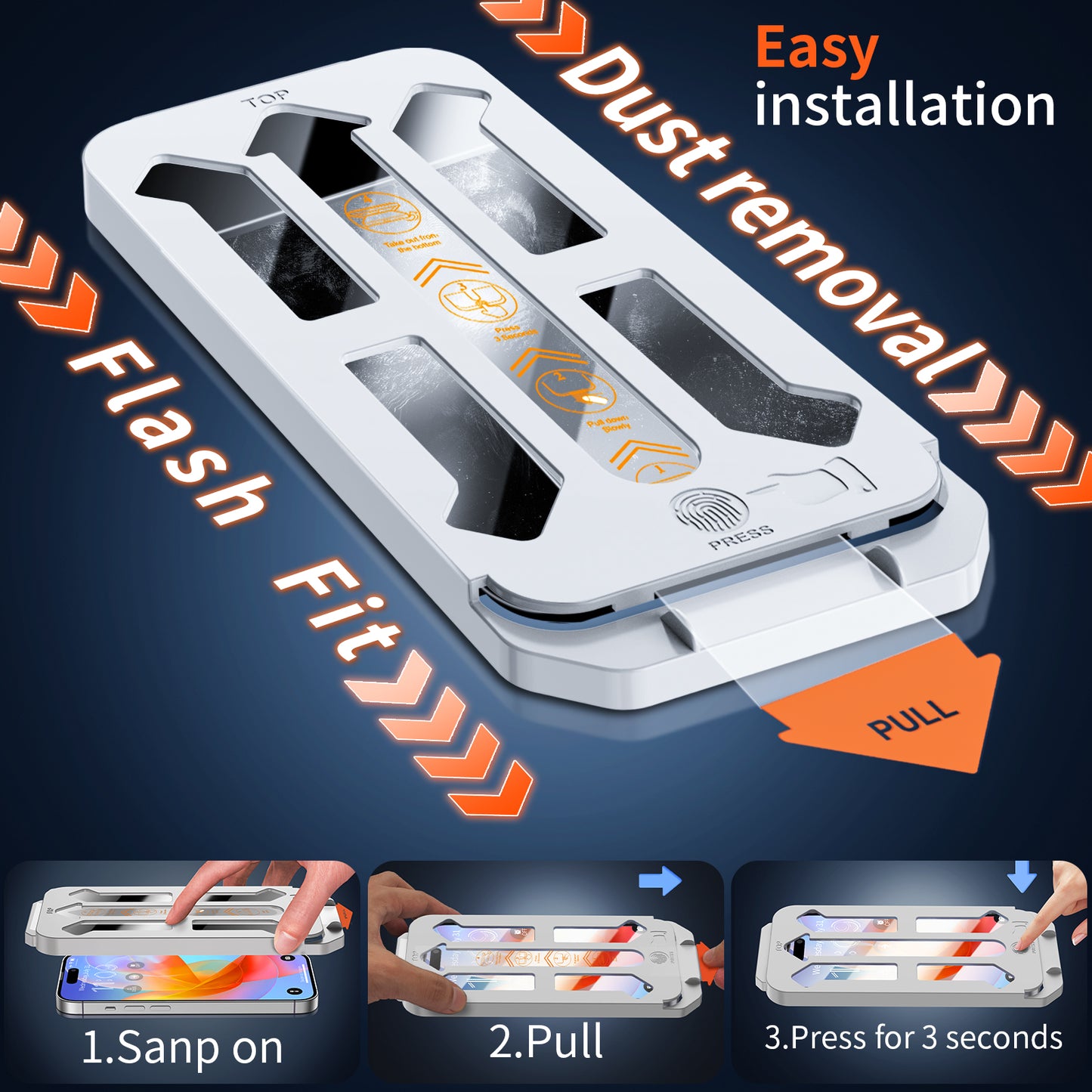 Tentoki Privacy Screen Protector for iPhone 15 Plus / 16 Plus (6.7 inch), Compatible With Face ID, 25° Anti Spy Premium 9H+ Tempered Glass Film [Auto Dust Elimination] [No Bubbles] 2 Pack